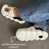 صندل کراکس رکابدار بیسکوئیتی مشکی